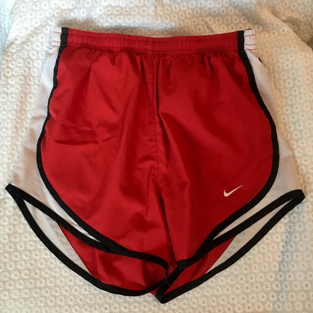 Red Nike Dri Fit Running Shorts